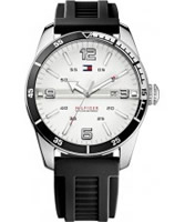 Buy Tommy Hilfiger Mens White and Black Noah Watch online