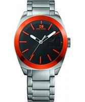 Buy BOSS Orange Mens Black and Silver H-0300 Watch online