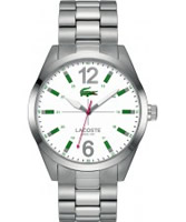 Buy Lacoste Mens White and Silver Montreal Watch online