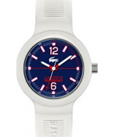 Buy Lacoste Mens Blue and White Borneo Watch online