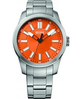 Buy BOSS Orange Mens Orange and Silver H-7001 Watch online