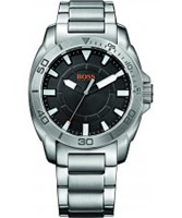 Buy BOSS Orange Mens Black and Silver H-7006 Watch online