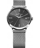 Buy Maurice Lacroix Mens Black and Silver Eliros Watch online