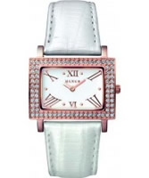 Buy Mango Ladies Samba White Dial Pearl White Leather Strap Watch online