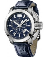 Buy Metal CH Mens Chrono Dark Blue Watch online