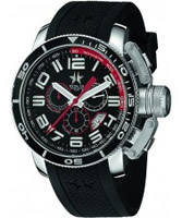 Buy Metal CH Mens Diver Black Silicone Watch online