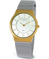 Buy Skagen Mens Steel Chrome Gold Watch online