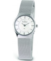 Buy Skagen Ladies White Steel Klassik Mesh Watch online