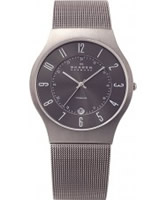 Buy Skagen Mens Grey Klassik Titanium Mesh Watch online