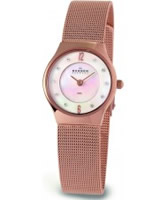 Buy Skagen Ladies White Rose Gold Klassik Mesh Watch online