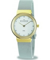 Buy Skagen Ladies White Silver Klassik Mesh Watch online