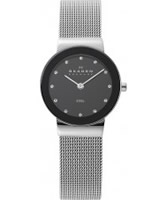 Buy Skagen Ladies Black and Silver Klassik Mesh Watch online