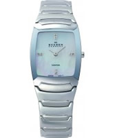 Buy Skagen Ladies Swiss White Steel Watch online