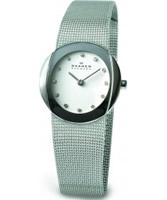 Buy Skagen Ladies White Steel Klassik Mesh Watch online