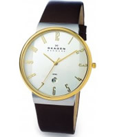 Buy Skagen Mens White Brown Watch online