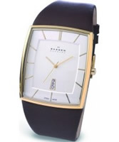 Buy Skagen Leather White Brown Watch online