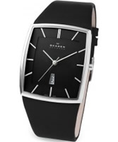 Buy Skagen Mens Leather Black Watch online