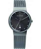 Buy Skagen Ladies Charcoal Steel Klassik Mesh Watch online