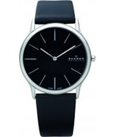 Buy Skagen Mens Black Klassik Super Slim Watch online