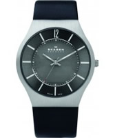 Buy Skagen Mens Steel Black Solar Watch online