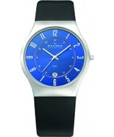 Buy Skagen Mens Blue and Black Klassik Watch online