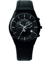 Buy Skagen Mens Black Chronograph Watch online