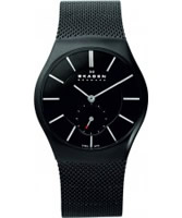 Buy Skagen Mens Black Steel Watch online