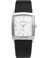 Buy Skagen Mens Black and White Klassik Watch online