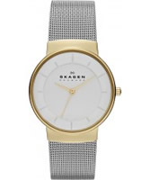 Buy Skagen Ladies White and Silver Klassik Watch online