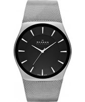 Buy Skagen Mens Black and Silver Klassik Watch online