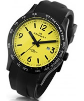 Buy Kennett Mens Altitude Black and Yellow Sports Watch online