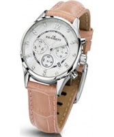 Buy Kennett Ladies Chronograph Savro Silver and Pink Strap Watch online