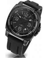 Buy Kennett Mens Valour Classic Black Leather Strap Watch online