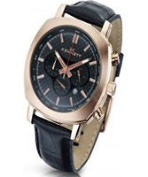 Buy Kennett Mens Challenger Rose Carbon Black Chronograph Watch online