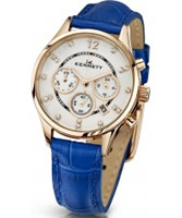 Buy Kennett Ladies Chronograph Savro Gold and Blue Strap Watch online