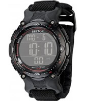 Buy Sector Mens Street Digital Black Velcro Strap Watch online