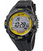 Buy Sector Mens Street Digital Black PU Strap Watch online