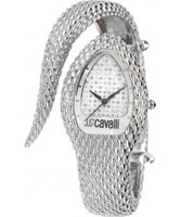 Buy Just Cavalli Ladies Silver Poison Watch online