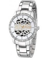 Buy Just Cavalli Ladies Silver Huge Watch online