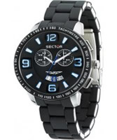 Buy Sector Mens 400 Range Chronograph Black Steel Watch online