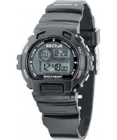 Buy Sector Street Digital Black PU Strap Watch online