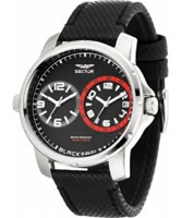 Buy Sector Mens Black Eagle Dual Time Watch online