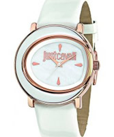 Buy Just Cavalli Ladies Rose and White Lac Watch online