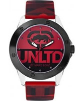 Buy UNLTD by Marc Ecko Mens The Tran Red Watch online