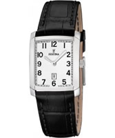 Buy Festina Ladies Black Leather Strap Watch online