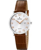 Buy Festina Ladies Brown Leather Strap Watch online