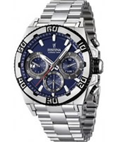 Buy Festina Mens Light Blue and Silver 2013 Chrono Bike Watch online