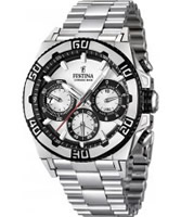 Buy Festina Mens White and Silver 2013 Chrono Bike Watch online