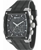 Buy Marea Mens Chronograph Black Rubber Watch online