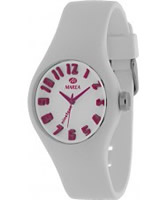 Buy Marea Nineteen White Silicone Strap Watch online